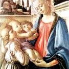 Madonna and two angels Jesus Christ Bible canvas art print Botticelli