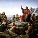 Sermon On The Mount Christ canvas art print by Carl H Bloch