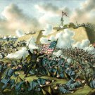 Capture Fort Fisher battle Civil War canvas art print Kurz & Allison