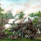 Battle Atlanta Georgia Civil War canvas art print by Kurz & Allison