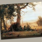 Guerrilla Attack Post Civil War Gallery Wrap canvas art print Bierstadt