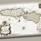 St Croix Danish W. Indies Plantation Map 1671 Gallery Wrap canvas print Lapointe
