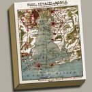 Union Attack Spanish Fort Mobile Bay Alabama Gallery Wrap Print Sneden