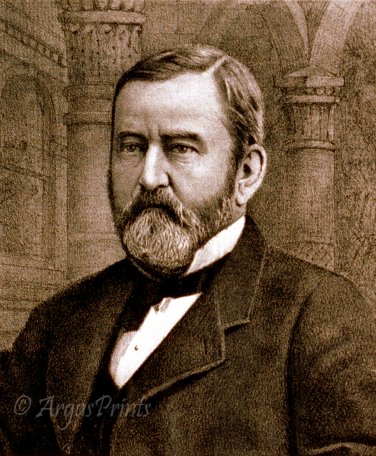 General Ulysses S Grant Portrait Civil War Art Drawing Print 1885 By Currier Ives General Ulysses S Grant Portrait Civil War Art Drawing Print 1885 By Currier Ives