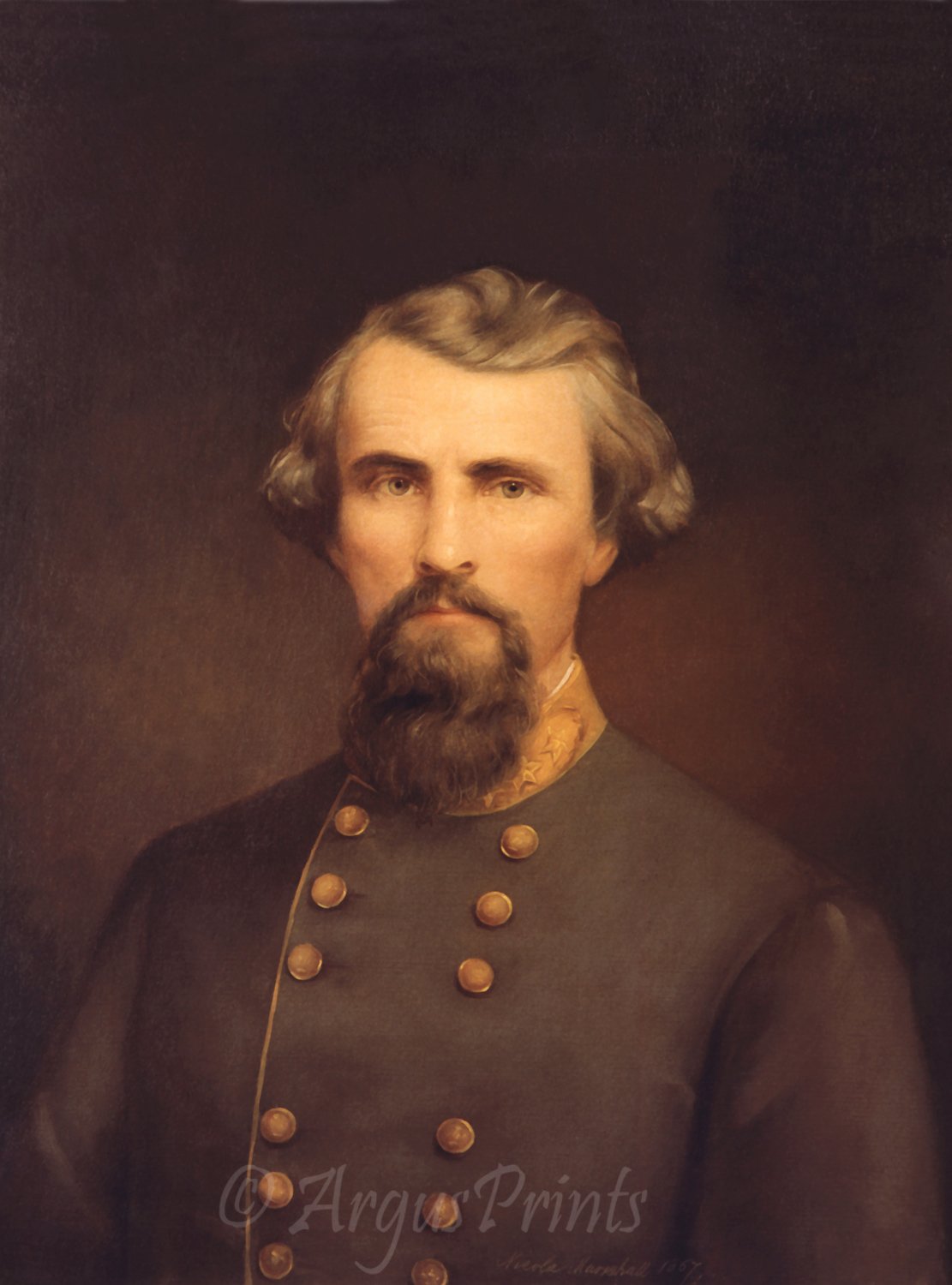 General Nathan B Forrest Civil War Fine Art Print Nicola Marschall