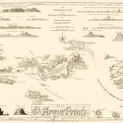 Virgin Islands Danish West Indies 1775 US and British map by Jefferys