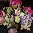 Bunch of Roses Silk Flowers Hydrangea Berries  #300380