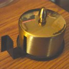 Vintage Brass  Circular Tape Dispenser with Removable Top  #301254