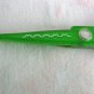 7 3/4" Clear Green Plastic Craft Scissors with Stainless Steel Blade  #301469