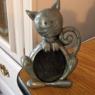 Adorable Pewter Sitting Cat Picture Frame #301627