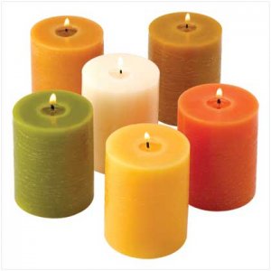 EARTHTONE PILLAR CANDLES