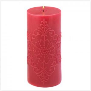 RED SNOWFLAKE CANDLE