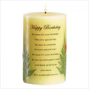 HAPPY BIRTHDAY CANDLE