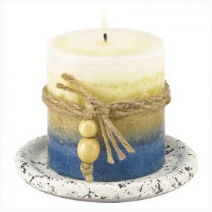 EARTH-TONE CANDLE.