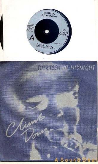 THIRTEEN AT MIDNIGHT RARE '82 UK SURVIVAL 7" CLIMB DOWN