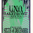 RUSH UNO New Orleans '96 Gig HANDBILL Silkscreen Poster