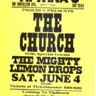 The CHURCH Mighty Lemon Drops '94 Gig Handbill Poster