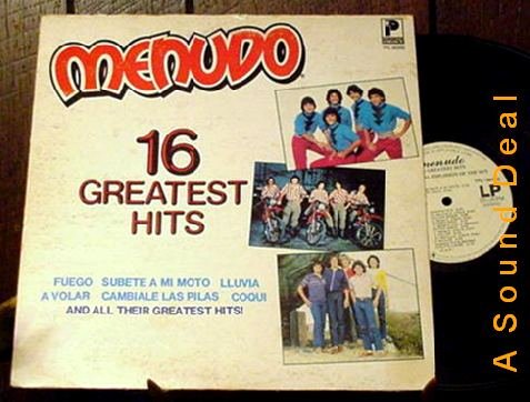 MENUDO OG '84 LP 16 GREATEST HITS LATIN POP A1