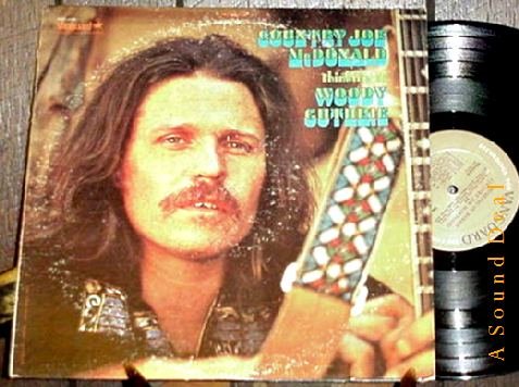 COUNTRY JOE MCDONALD OG'69 LP THINKING OF WOODY GUTHRIE