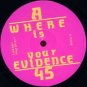 FREQUENCY HTF '91 TECHNO 12" WHERE IS YOUR EVIDENCE? NM
