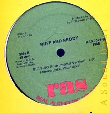RUFF AND REDDY RARE '86 RAS DJ 12" FAT A CARRY DE SHOT