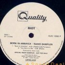 RIOT RARE '83 BORN IN AMERICA LP RADIO SAMPLER PROMO CA