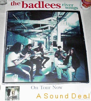BADLEES '96 River Songs PROMO POSTER Roots Rock Folk