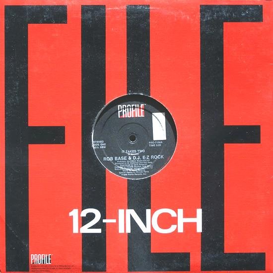 ROB BASE & DJ E-Z ROCK ORIGINAL '88 US 12" IT TAKES TWO