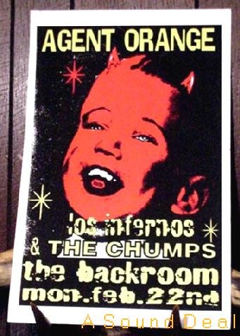 AGENT ORANGE Texas Backroom Gig POSTER Punk KBD AOMR