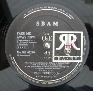 SBAM S-BAM HTF '90 ITALO 12" TAKE ME AWAY NOW