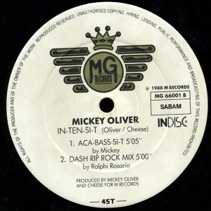 MICKEY OLIVER '88 Belgian MG 12" ACID House IN-TEN-SI-T