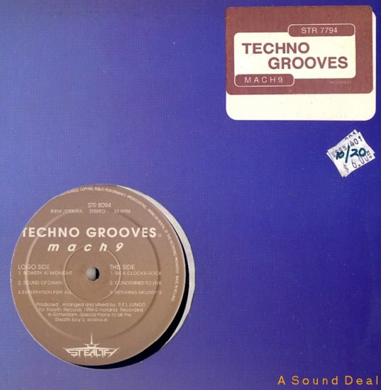 TECHNO GROOVES Mach 9 HTF Dutch STEALTH 12" ASD