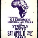 OJ EKEMODE NIGERIAN Africa Reggae POSTER '86 Roots
