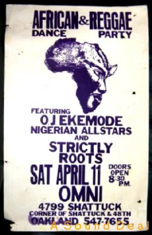 OJ EKEMODE NIGERIAN Africa Reggae POSTER '86 Roots