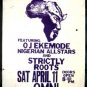 OJ EKEMODE NIGERIAN Africa Reggae POSTER '86 Roots