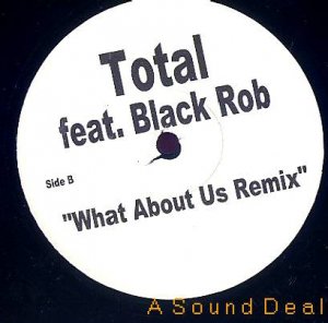 TOTAL ft BLACK ROB SITTING HOME RARE WHITE LABEL 12"
