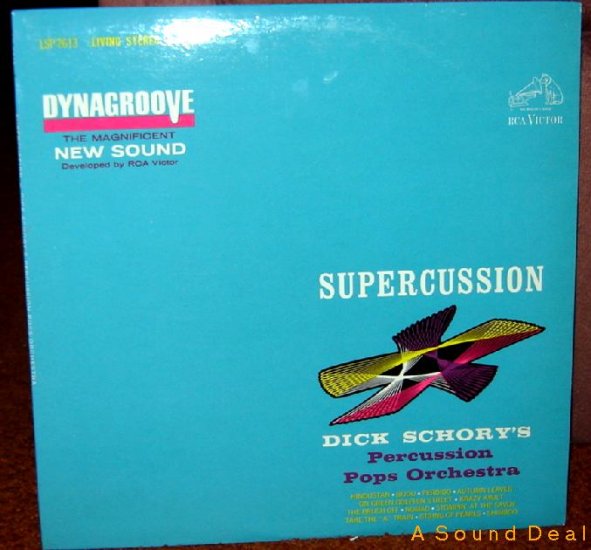 DICK SCHORY'S Percussion SUPERCUSSION LP OOP '63 LOUNGE