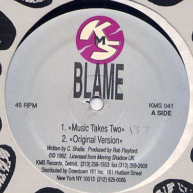 BLAME RARE '92 US REMIXES 12" MUSIC TAKES YOU SEAL