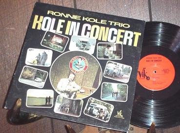 RONNIE KOLE TRIO CONCERT PRIVATE LOUNGE JAZZ LP SIGNED