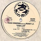 CLEAR CONDITION ft FRANCY SCARCE ITALO PS 12" KEEP UP