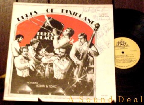 DUKES OF DIXIELAND HTF '75 LP DUKE'S PLACE AUTOGRAPH X6