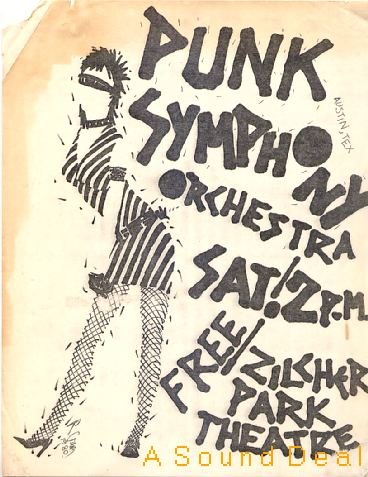 PUNK SYMPHONY ORCHESTRA TEXAS Punk Handbill