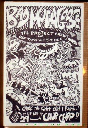 BAD MUTHA GOOSE Texas funk '88 KOZIK Poster big boys