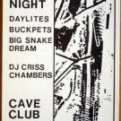 BUCK PETS Texas '87 Cave Club POSTER Rare KOZIK