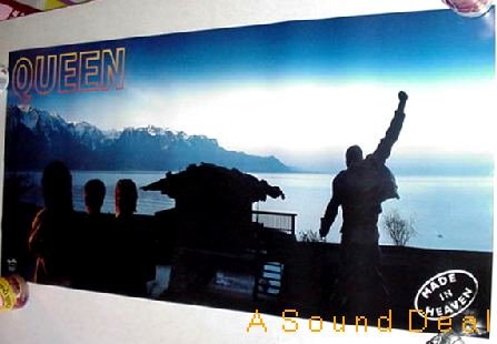 QUEEN Freddie Mercury Huge 1995 MADE IN HEAVEN Promo only BANNER Poster