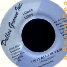 JANICE LOWE In Vain 7" 45 Scarce Texas Modern Soul HEAR