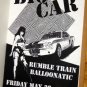 BIG CAR Texas '92 Jelly Club POSTER Rare FASTBALL
