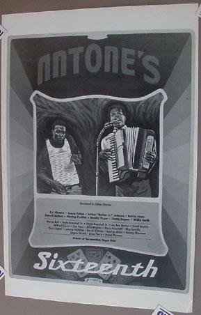 CLIFTON CHENIER Poster Antone's 16th Zydeco Blues Danny Garrett Austin Texas