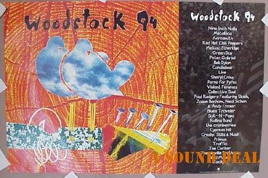 WOODSTOCK Poster NIN Bob Dylan GREEN DAY Blind Melon Aerosmith Cypress Hill CSN