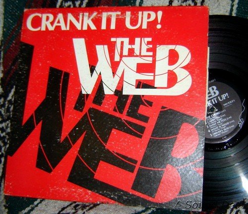 Web Crank It UP LP RARE Autographed + 45 + insert AOR private HARD